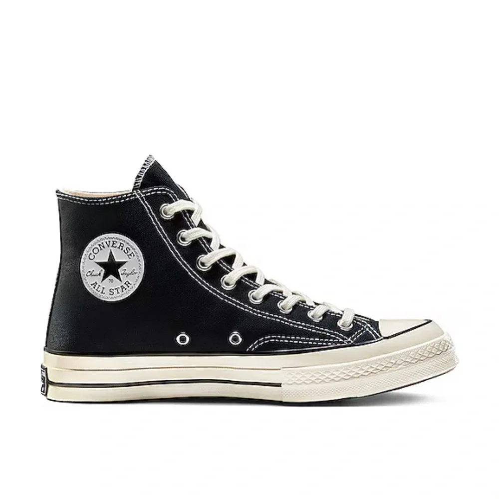 Converse Black and White High-Top Sneakers - Picture 6 of 9